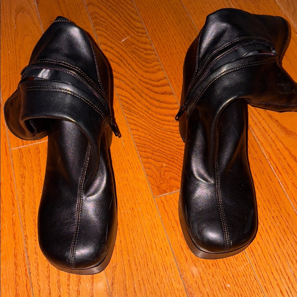 Zara Black Platform Boots - Picture 4 of 4